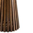 Vincent Side Table - Round - Slatted - Brown - Mango Wood