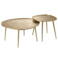 Vinta Accent Table - 2 Tier - Gold - Aluminium