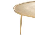 Vinta Accent Table - 2 Tier - Gold - Aluminium