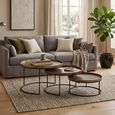 Nest of Tables - Round - 3 Tier - Rust - Aluminium