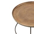 Nest of Tables - Round - 3 Tier - Rust - Aluminium