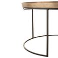 Nest of Tables - Round - 3 Tier - Rust - Aluminium