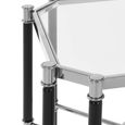 Allessi End Table - Clear Glass and Chrome - Octagonal
