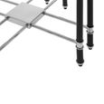 Allessi End Table - Clear Glass and Chrome - Octagonal