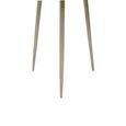 Almora Side Table - Small Round - Acacia Wood and Metal