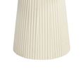 Patrice Fluted Side Table - Round - Off White - Mango Wood