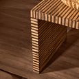 Bambusa Side Table - Square - Bamboo Inlay