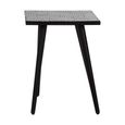 Boho Side Table - Black Bone Inlay - Square
