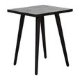 Boho Side Table - Black Bone Inlay - Square