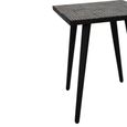 Boho Side Table - Black Bone Inlay - Square