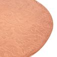 Boho Side Table - Copper Carved - Round