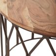 Boho Side Table - Large Round - Mango Wood