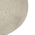Boho Side Table - White Carved - Round