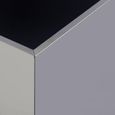 Carlox Side Table - Square - Black Glass and Chrome