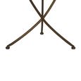 Elmo Side Table - Large - Round - Elm Wood and Metal