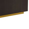 Gabelle Side Table - Square - Dark Bamboo Wood - Sunburst