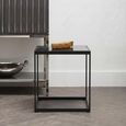 Genoa Side Table - Square - Black