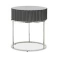 Genoa Side Table - Round - Grey