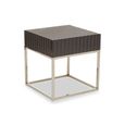 Genoa Side Table - Square - Grey