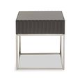 Genoa Side Table - Square - Grey