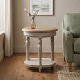 Chateau Side Table - Round - Grey Painted - Pine