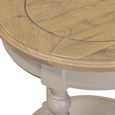 Chateau Side Table - Round - Grey Painted - Pine
