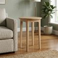 Cotswold Oak Lamp Table - Round - Natural