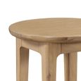 Cotswold Oak Lamp Table - Round - Natural