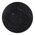 Ironville Brass Ribbed 1 Drawer Round Side Table