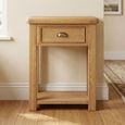 Dorchester Telephone Table - 1 Drawer - Rustic Oak