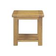Dorchester Lamp Table - Square - Rustic Oak