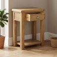 Dorchester Telephone Table - 1 Drawer - Rustic Oak