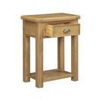 Dorchester Telephone Table - 1 Drawer - Rustic Oak