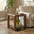 Oakridge End Table - Square - Dark Oak