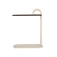 Brix Amy Side Table - Oval - Brown and Beige - Mango Wood and Metal