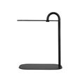 Brix Amy Side Table - Oval - Black - Glass and Metal