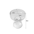 Brix Bo Side Table - Round - Small - Clear Glass