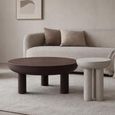 Brix Jez Side Table - Round - Off White - Metal