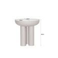 Brix Jez Side Table - Round - Off White - Metal
