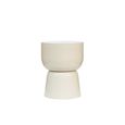 Brix Kian Side Table - Round - Off White - Metal