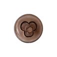 Brix Lio Side Table - Round - Large - Brown - Smoked Glass