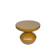 Brix Lou Side Table - Round - Mustard - Metal