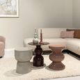 Brix Ole Side Table - Round - Vintage Pink - Metal