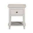 Provence Painted End Table - 1 Drawer - Truffle