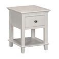 Provence Painted End Table - 1 Drawer - Truffle