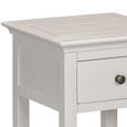 Provence Painted End Table - 1 Drawer - Truffle