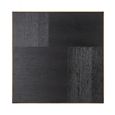Cambon Dark Oak and Brass Square Side Table
