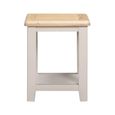 Windermere Painted Lamp Table - Square - Oyster Grey