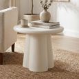 Brix Clubs Side Table - Round - Sandy - Concrete