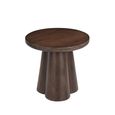 Brix Clubs Side Table - Round - Chestnut - Mango Wood